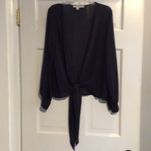Finders Keepers navy blue blouse